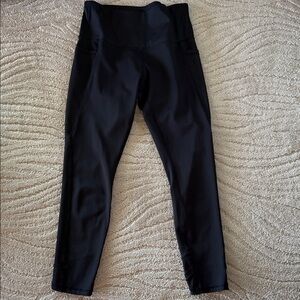 Black High-Waisted Leggings - Medium